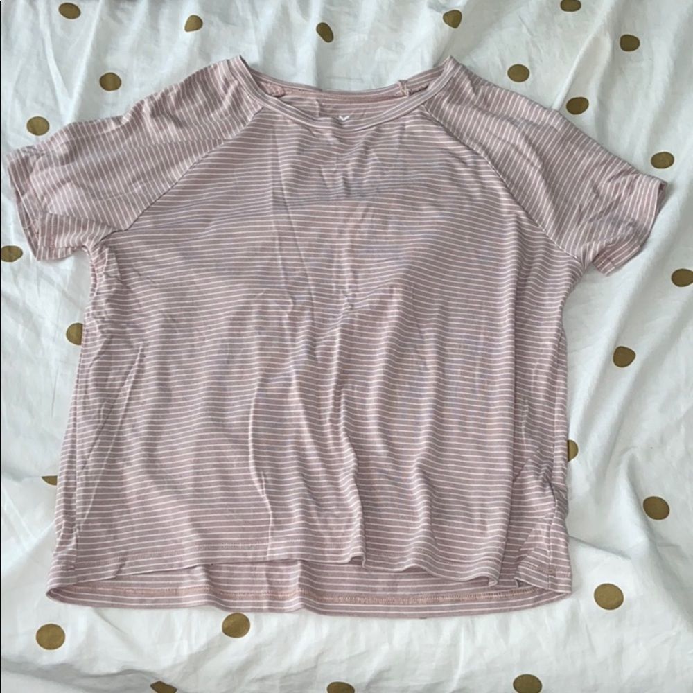 Pink striped soft and sexy tee